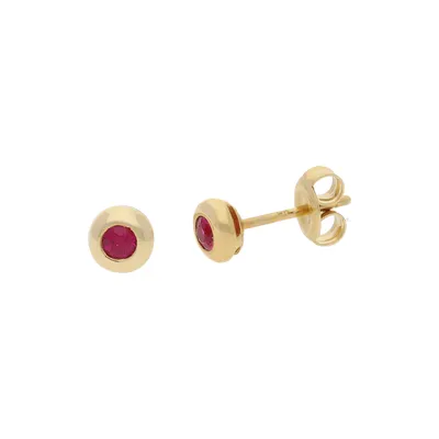 Produktbild von Ohrstecker Gold 585 Rubin JL10-06-2534 JuwelmaLux