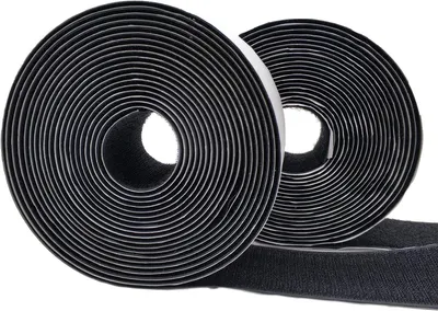 Productafbeelding van Dubbelzijdige klittenband, 50 mm breed, 5 meter lang, zelfklevend, voor bevestigingen