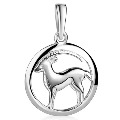 Produktbild von MATERIA by Matthias Wagner Kettenanhänger Sternzeichen Steinbock 925 Silber wahlweise mit Kette KA-488