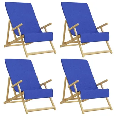 Produktbild von Strandtücher 4 Stk. Königsblau 60x135 cm Stoff 400 GSM