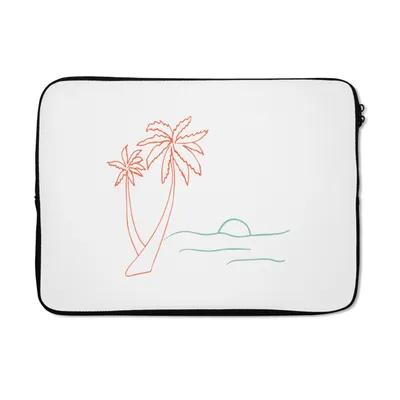 Produktbild von MuchoWow® Laptop Hülle 13 Zoll Sommer - Strand - Farben Laptoptasche - Laptophülle - Sleeve - Rundumschutz