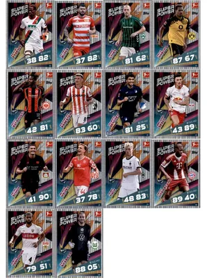 Zdjęcie produktu dla Topps Match Attax Bundesliga – sezon 2025/26 – wszystkie 14 kart Super Power