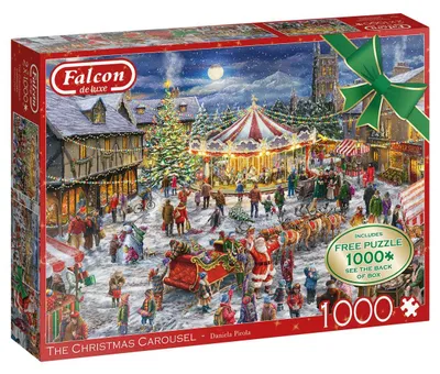Produktbild von The Christmas Carousel 2x1000 Teile Puzzle