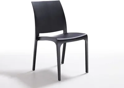 Produktbild von BICA 300.39999999999998 Volga Stühle, Schwarz, 47x95x180 cm, Anthrazit, 46x54x80 cm