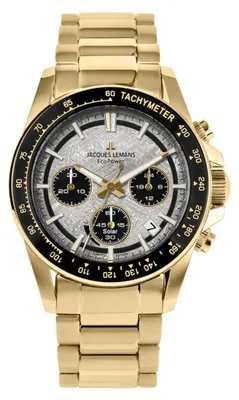 Produktbild von Jacques Lemans Chronographen Eco Power Gold