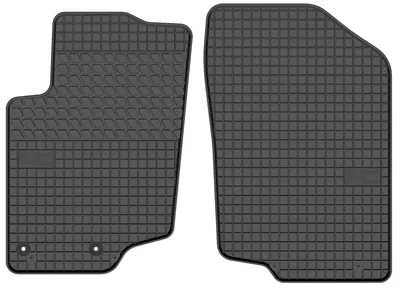 Imagen del producto de Alfombrillas de goma delanteras para Peugeot 207 2006-2012 (familiar/hatchback) – juego de 2 piezas, negras, a medida