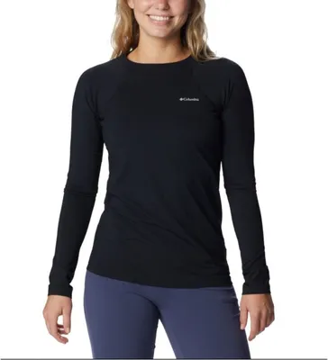 Obrázok produktu pre Columbia Midweight Stretch Top s dlhým rukávom 1639021011, kompresný top s dlhým rukávom, dámsky, čierny, veľkosť: S