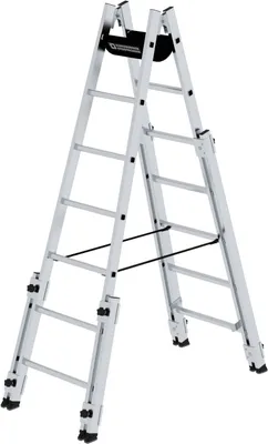 Produktbild von Sprossen-Stehleiter treppengängig 2x7 Sprossen
