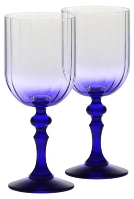 Obrázek produktu pro KROSNO Bubble Kobaltové sklenice na víno, Sada 2, 300 ml