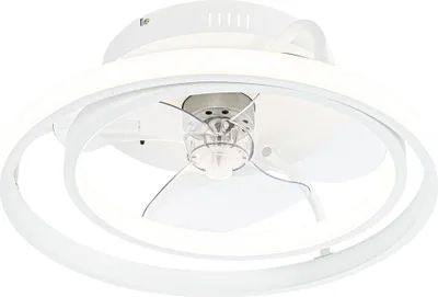 Produktbild von DeckenventilaTor Weiß 46,5 cm inkl LED mit Fernbedienung Kees