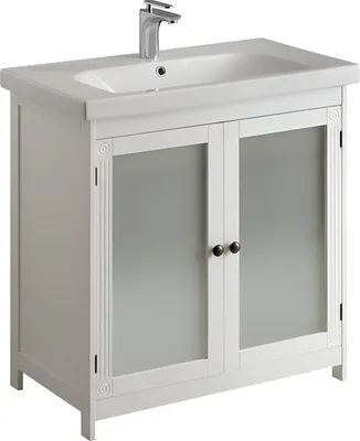 Produktbild von Pelipal Badmöbel-Set Waschtisch Unterschrank  GERMANY Weiß 86x82x45 cm