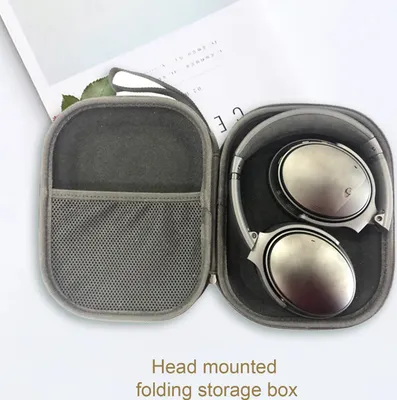 Produktbild von Schutzhülle staubdrucken, druckresistenter wasserdichte faltbare Kopfhörerspeicherbeutel für Sony MDR-Zx110 MDR-Zx110AP MDR-Zx310-Grau
