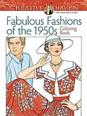 Obrázek produktu pro Creative Haven Fabulous Fashions of the 1950s Coloring Book
