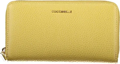 Immagine prodotto di Portafoglio da donna verde metallizzato con cerniera e logo