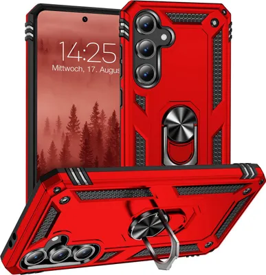 Produktbild von Armor Outdoor Handyhülle für Samsung Galaxy S25 FE Handy Panzer Case Cover Schutzhülle Farbe: Rot