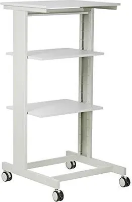 Zdjęcie produktu dla Mobilny stół roboczy STIER do komputera, wysokość 1180 mm x szerokość 600 mm x głębokość 500 mm, szary