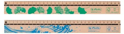 Obrázek produktu pro Herlitz 50033621, Stolní pravítko, Dřevo, Hnědá, 300 mm, 10 kusů