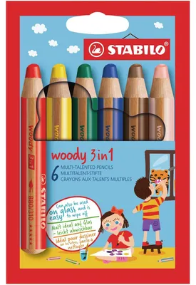 Zdjęcie produktu dla Stabilo Woody - 6-częściowy zestaw
