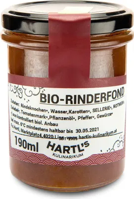 Produktbild von Rinderfond 190g  - Fertiggericht von Hartls Kulinarikum