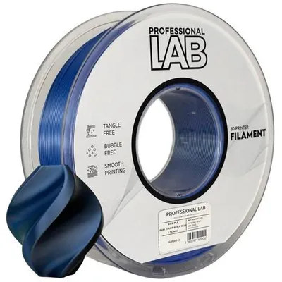 Produktbild von Filament Seide PLA Dual Color schwarz-blau Prof. Lab 1,75 mm 1000 g