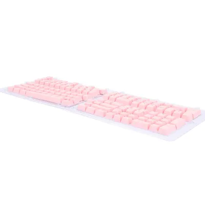 Imagen del producto de 132 teclas. Tapa teclas de estilo francés: diseño minimalista, tapa teclas mecánicas para teclados de 61 a 108 teclas, color rosa