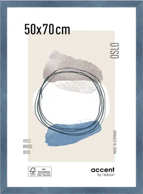 Produktbild von accent by nielsen Holz Bilderrahmen Oslo, 50x70 cm, Blau