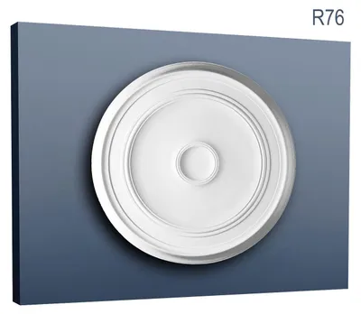 Immagine prodotto di Orac R76 Luxxus rosone da soffitto profilo decorativo in stucco rosone da soffitto rosone da soffitto rosone in poliuretano di alta qualità | 62 cm di diametro