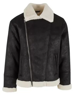 Produktbild von Jacke URBAN CLASSICS TB7048 SCHWARZ/WEIßER SAND Größe: S