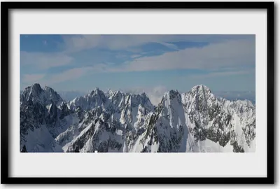 Produktbild von Bild 60x40 MDF-Rahmen Wandkunst Berglandschaft