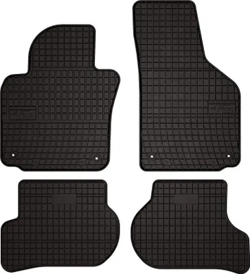 Immagine prodotto di Tappetini auto in gomma adatto per Skoda Octavia II (2004-2013, station wagon, liftback) neri, set 4 pz, con fissaggi