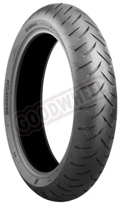 Productafbeelding van Bridgestone motorbanden, banden voor auto's, Battlax scooterband, type 2, voorband, geschikt voor nat weer (120/70 R15 TL 56H M/C, rubbersamenstelling RAIN, voorwiel)