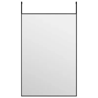 Image de vidaXL Miroir de porte noir 40x60 cm verre et aluminium