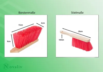 Image de Novaliv Balai de rue avec manche Balayette de jardin Set de balayage Elaston Balayette Tôle de balayage (1, Balayette de jardin + Pelle de balayage Set Elaston)