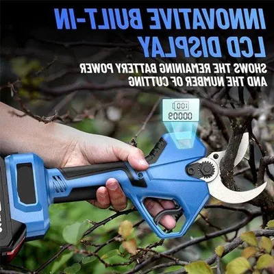 Image de Sécateur électrique - 40 mm - 21 V - Pour bonsaï - Coupe de branches d'arbres