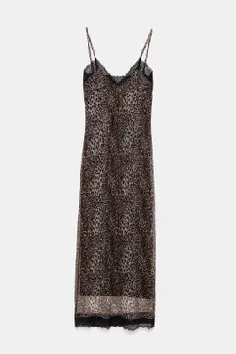 Produktbild von Midikleid mit Leopardenmuster, Leopard, XS
