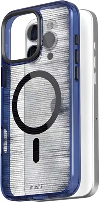 Immagine prodotto di Moshi iGlaze MagSafe - Custodia per iPhone 16 Pro Max (Dusk Indigo)