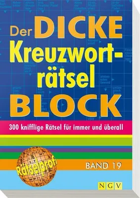 Produktbild von Der dicke Kreuzworträtsel-Block. Bd.19
