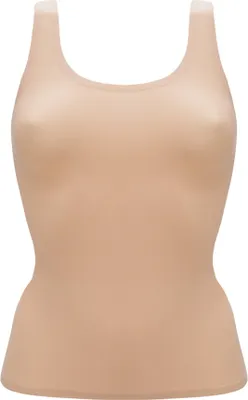 Image de Chantelle Top Femme - Maillot de corps, SoftStretch, sans couture, taille unique 34-44 Nude One Size