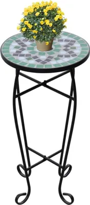 Produktbild von vidaXL Beistelltisch Mosaik Grün und Weiß