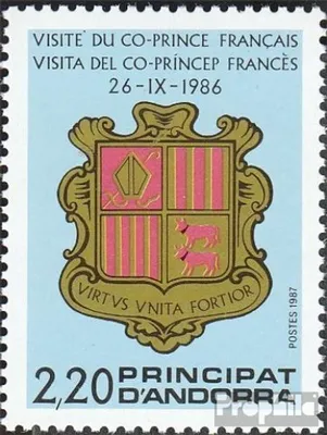 Produktbild von Briefmarken Andorra - Französische Post 1987 Mi 376 (kompl.Ausg.) postfrisch Co-Fürsten