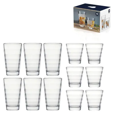 Obrázok produktu pre LEONARDO ONDA, Priehľadná, Sklo, 12 kusov, Vymazať, ONDA, 254 mm
