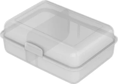Produktbild von Pausen-Box" Vorratsdose – Brotdose Kinder mit Trennwand & Klickverschluss – BPA-frei und  Germany – Lunchbox für die Schule & Arbeit - Transparent