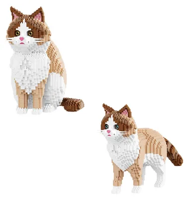 Produktbild von B-16643 - 2in1 Ragdoll-Katze (Balody)