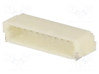 Produktbild von 1x Buchse 1mm 50V Leitung-Platte 1A männlich PIN: 10   20mΩ A1001WR-S-10P Signteck