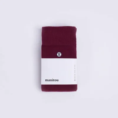 Produktbild von Uni Baumwollsocken tiefrot – Red – 36-40