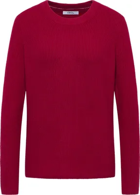 Produktbild von Cecil (304) NOS_Cosy rib-mix sweater, beaujolais red 16710 16710 XL