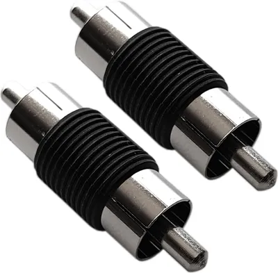 Produktbild von 2x Cinch Verbinder Stecker/Stecker Adapter Verbindung Kupplung Verbindungsstück
