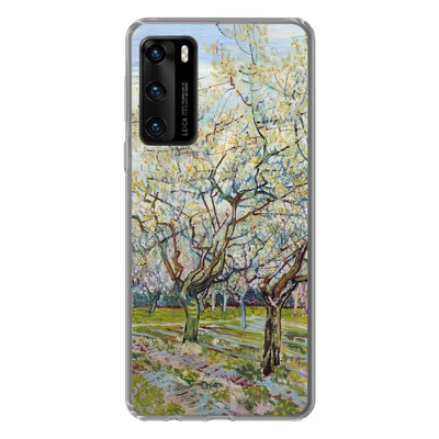 Produktbild von MuchoWow® Handyhülle Schutzhülle Hülle für Huawei P40 Blühender Obstgarten - Vincent van Gogh Silikon Softcase Handy Hülle - Handytasche