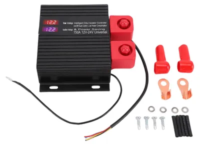 Obrázok produktu pre Inteligentný izolátor dvoch batérií 12 V/24 V – univerzálne napäťovo citlivé relé VSR pre námorné vozidlá, karavany, UTV, autá, lode, nákladné vozidlá, prívesy, ATV, kempingové vozidlá a motocykle