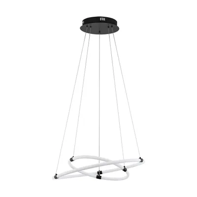 Produktbild von EGLO LED Hängelampe Banderillas, Pendelleuchte Esstisch, Esszimmerlampe hängend aus Stahl und Kunststoff, Hängeleuchte, warmweiß, Ø 60 cm